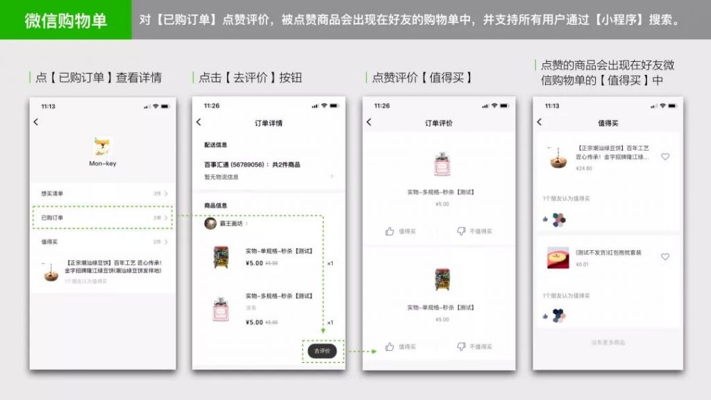 「微信購物單」評(píng)價(jià)