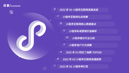 2022年H1小程序互聯網發展白皮書